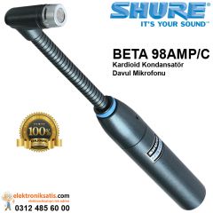 Shure BETA 98AMP/C Kardioid Kondansatör Davul Mikrofonu