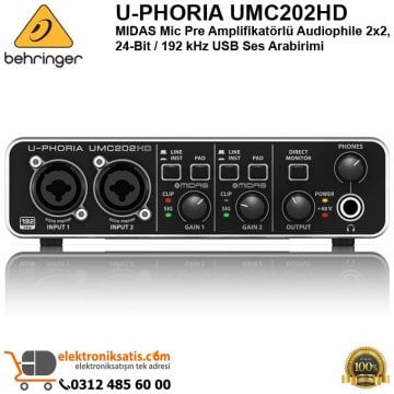 Behringer U-Phoria UMC202HD USB Ses Kartı