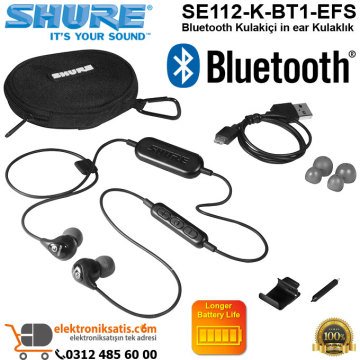 Shure SE112-K-BT1-EFS Bluetooth in ear Kulaklık