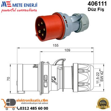 Mete Enerji 406111 Düz Fiş