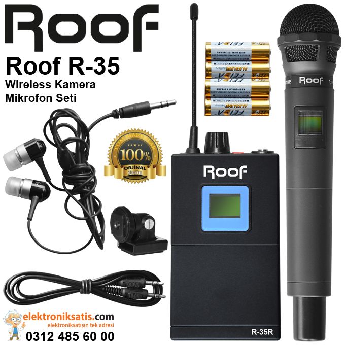 Roof R-35 Wireless Kamera Mikrofon Seti