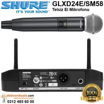 Shure GLXD24E/SM58 Telsiz El Mikrofonu