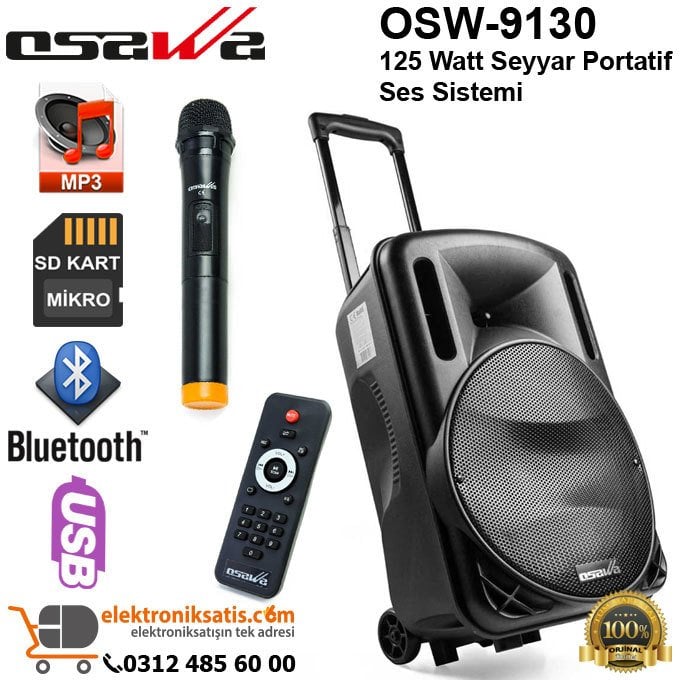 OSAWA OSW-9130 Seyyar Portatif Ses Sistemi