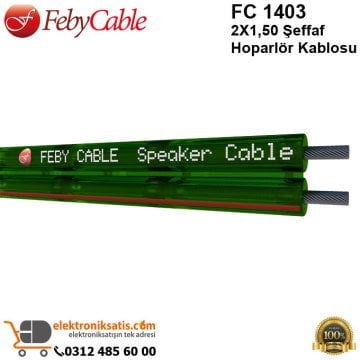 Feby Cable FC 1403 2X150 Şeffaf Hoparlör Kablosu