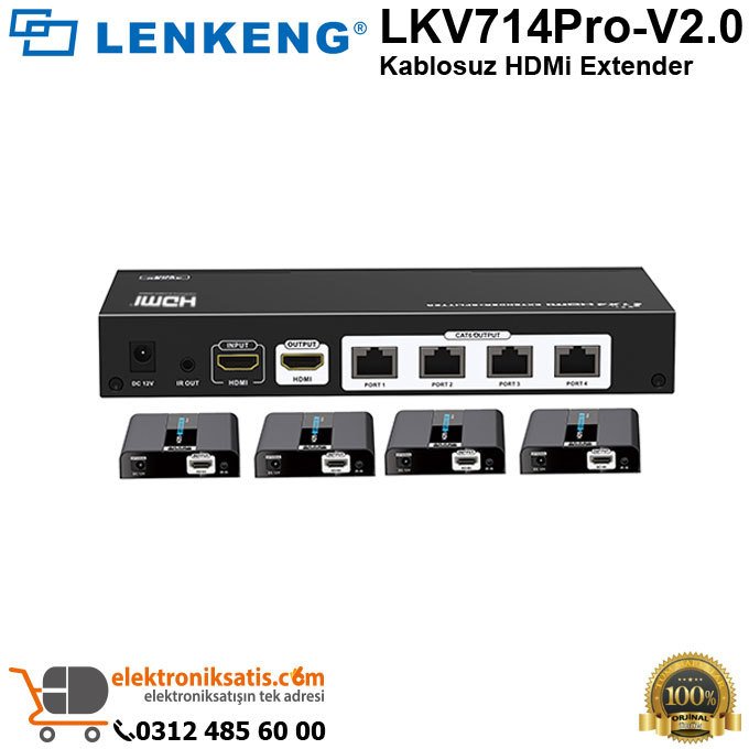 Lenkeng LKV714Pro V2 0 Kablosuz HDMi Extender