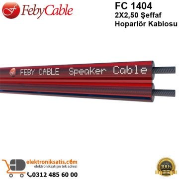 Feby Cable FC 1404 2X250 Şeffaf Hoparlör Kablosu