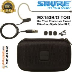 Shure MX153B/O-TQG Her Yöne Kondansatör Kafa Mikrofonu