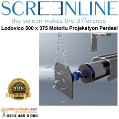 Screenline Lodovico 500 x 375 mm Motorlu Projeksiyon Perdesi