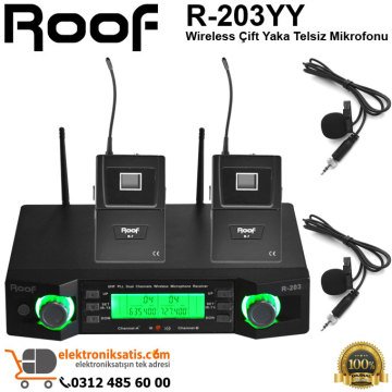 Roof R-203YY Wireless Çift Yaka Mikrofon