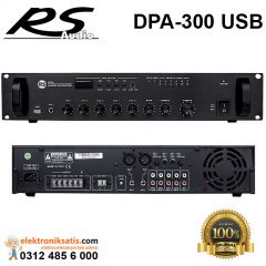 Rs Audio DPA 300 USB 300 Watt 5 Kanal 100V Anfi Mikser