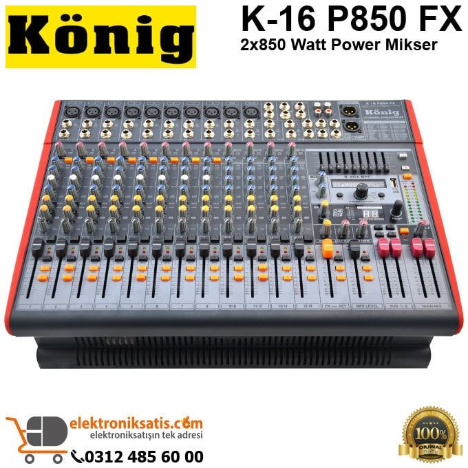 König K-16 P850 FX 2X850W Power Mikser