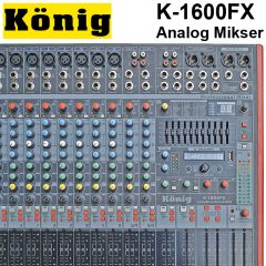 KÖNİG K-1600 FX Analog Ses Mikseri