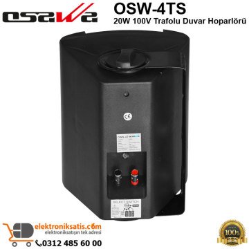 OSAWA OSW-4T Siyah 100V Trafolu Duvar Hoparlörü