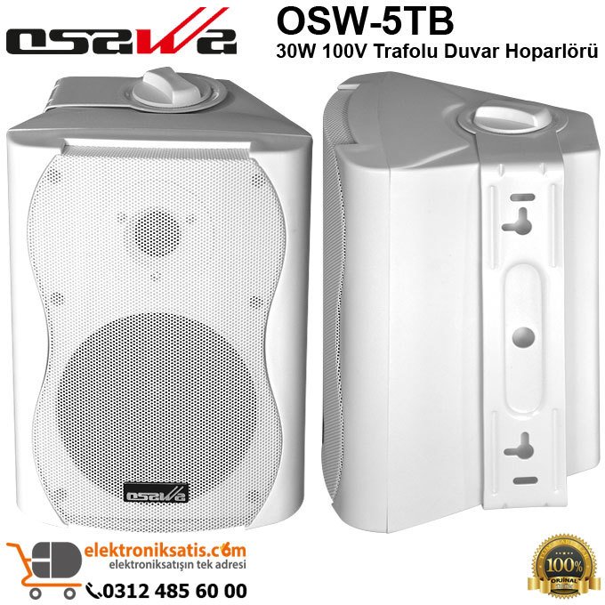 OSAWA OSW-5T Beyaz 100V Trafolu Duvar Hoparlörü