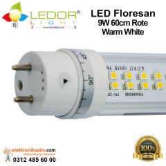 Ledorlight LED Floresan 9W 60 cm Rote Warm White