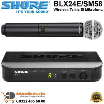 Shure BLX24E/SM58 Wireless Telsiz El Mikrofonu