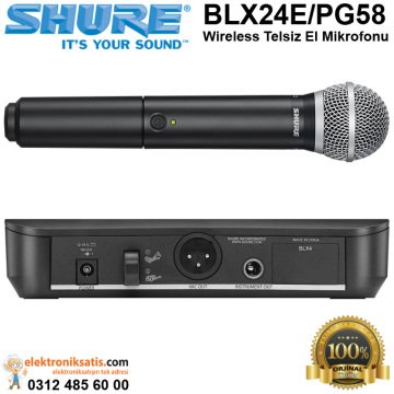 Shure BLX24E/PG58 Wireless Telsiz El Mikrofonu