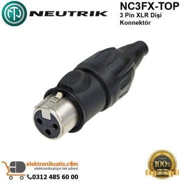 Neutrik NC3FX-TOP 3 Pin XLR Dişi Konnektör