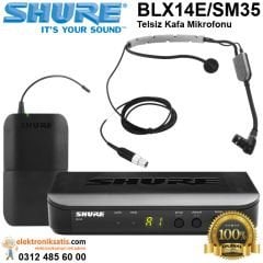 Shure BLX14E/SM35 Telsiz Kafa Mikrofonu