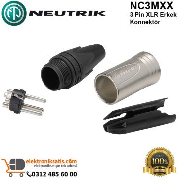 Neutrik NC3MXX 3 Pin XLR Erkek Konnektör