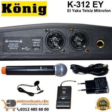 König K-312 EY El Yaka Telsiz Mikrofon