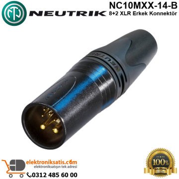 Neutrik NC10MXX-14-B 8+2 XLR Erkek Konnektör