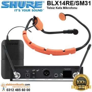 Shure BLX14RE/SM31 Telsiz Kafa Mikrofonu