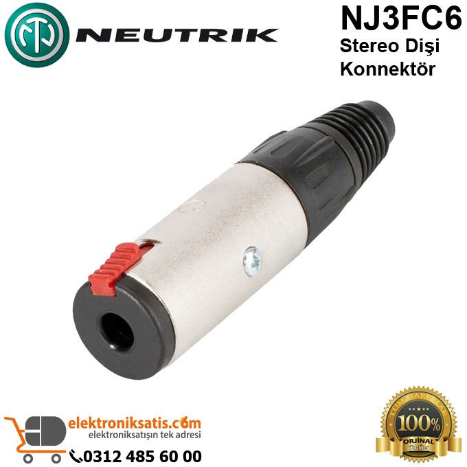 Neutrik NJ3FC6 Stereo Dişi Konnektör