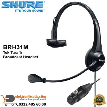 Shure BRH31M Tek Taraflı Broadcast Headset