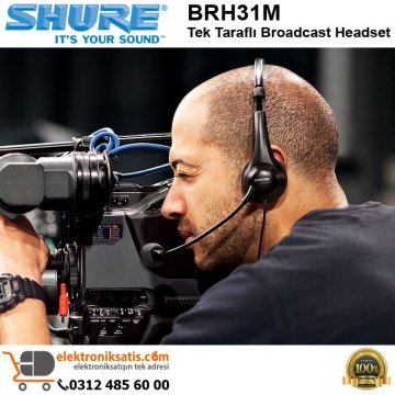 Shure BRH31M Tek Taraflı Broadcast Headset