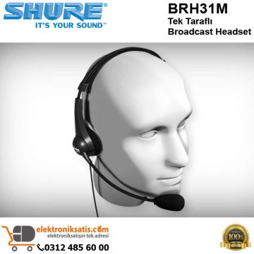 Shure BRH31M Tek Taraflı Broadcast Headset