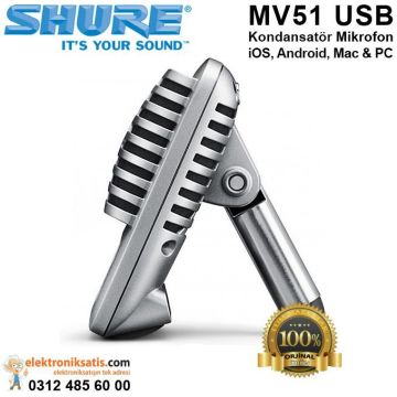 Shure MV51 USB Kondanstör Mikrofon