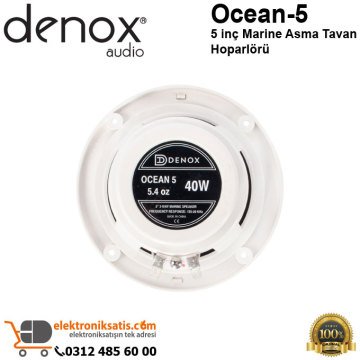 Denox Ocean-5 5 inç Marine Asma Tavan Hoparlörü