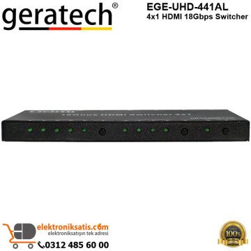 Geratech EGE-UHD-441AL 4x1 HDMI 18Gbps Switcher