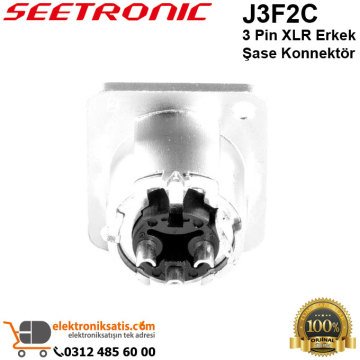 Seetronic J3F2C 3 Pin XLR Erkek Şase Konnektör