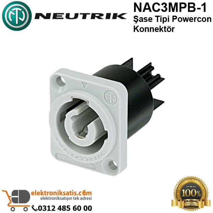 Neutrik NAC3MPB-1 Şase Tipi Powercon Konnektör