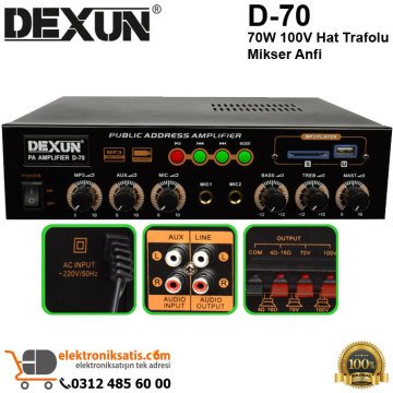 Dexun D-70 70W 100V Hat Trafolu Mikser Anfi