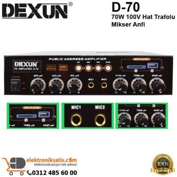 Dexun D-70 70W 100V Hat Trafolu Mikser Anfi