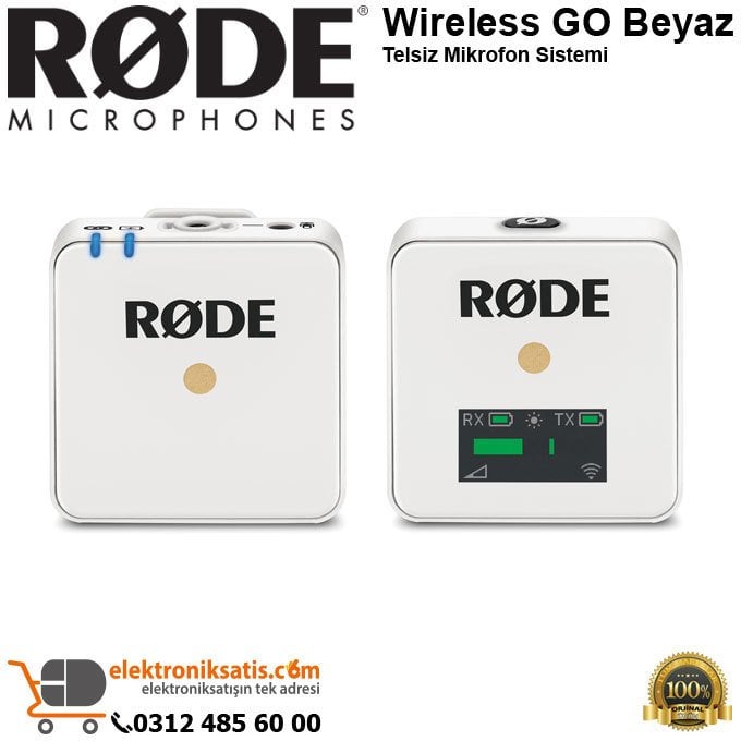 RODE Wireless GO Beyaz Telsiz Mikrofon Sistemi