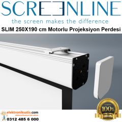 Screenline SLIM 250x190 cm Motorlu Projeksiyon Perdesi
