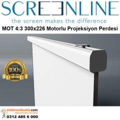 Screenline MOT 4:3 White ice 300x226 Motorlu Projeksiyon Perdesi