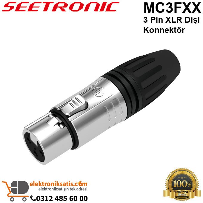 Seetronic MC3FXX 3 Pin XLR Dişi Konnektör