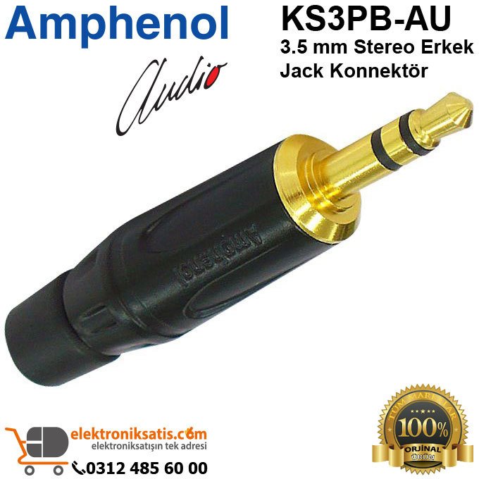 Amphenol KS3PB-AU 3.5 mm Stereo Jack