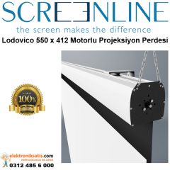 Screenline Lodovico 550 x 412 mm Motorlu Projeksiyon Perdesi