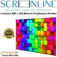 Screenline Lodovico 600 x 450 mm Motorlu Projeksiyon Perdesi