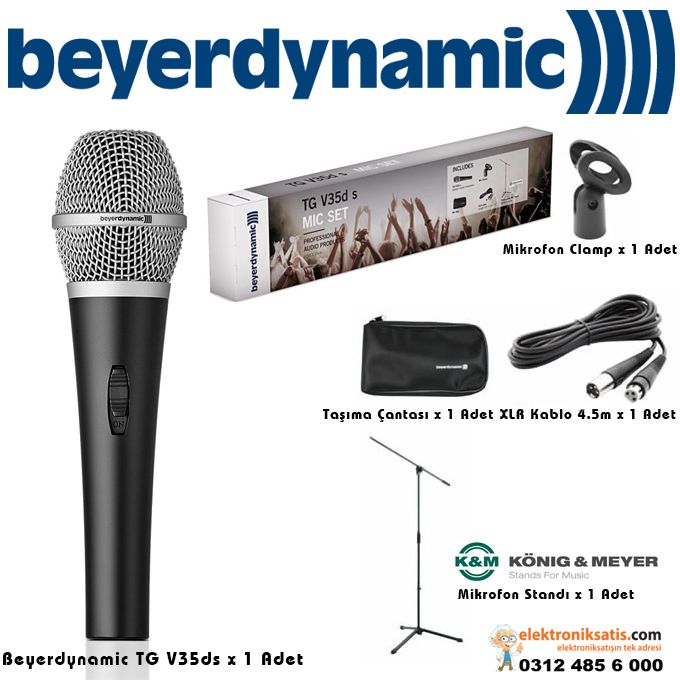 Beyerdynamic TG V35 S Dinamik Vokal Mikrofon Seti