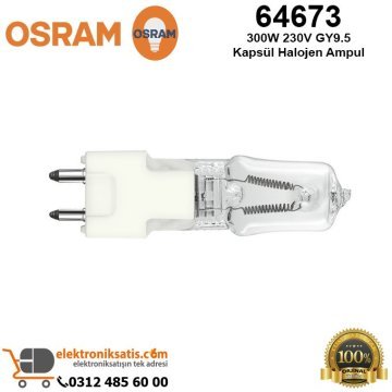 Osram 64673 300 Watt 230 Volt GY9.5 Kapsül Halojen Ampul