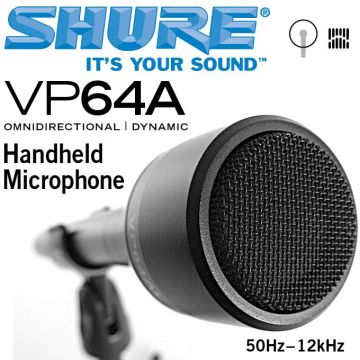 Shure VP64A Röportaj Mikrofonu