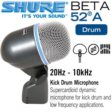 Shure BETA52A Enstrüman Davul Mikrofonu