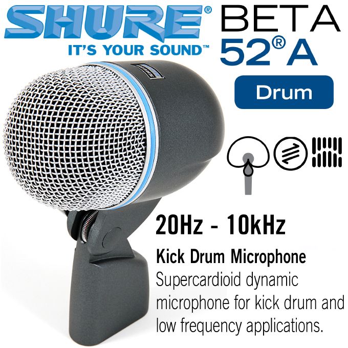 Shure BETA52A Enstrüman Davul Mikrofonu